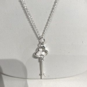 Sterling Silver Key Pendant and Chain NWOT